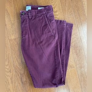 Target Goodfellow & Co. Men’s Slim Chino Pants (burgundy/red)
